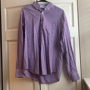 Men’s Bonobos purple checkered Casual Button Down